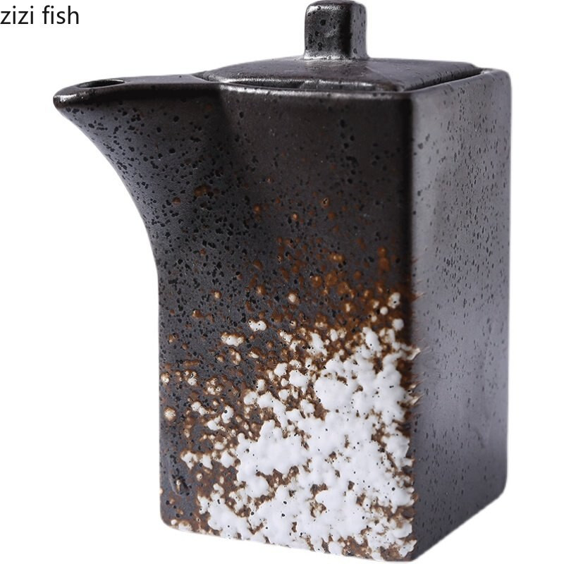 Creative Keraminiai aliejaus buteliai Prieskonių indelis Druskos ir pipirų plaktuvai Namų virtuvė Prieskonių įrankiai Prieskonių stiklainiai Dėžė Virtuvės priedai