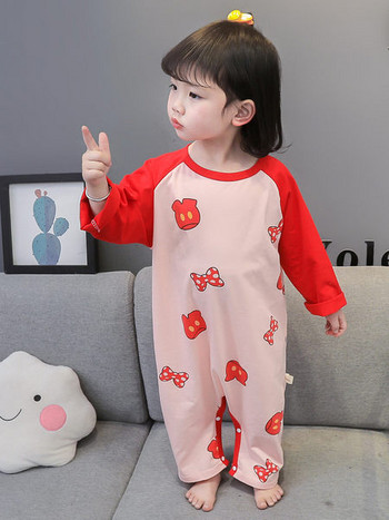 Детска пижама за момичета- с овално деколте
