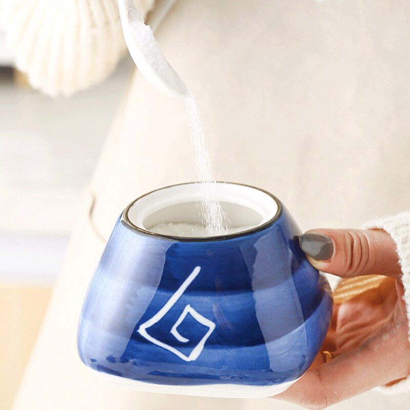 Keramická korenie do kuchyne, soľnička do domácnosti, korenie v krabičke, fľaša na korenie, cukor, glutaman sodný, sada korenia