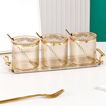 Βαζάκια με καρυκεύματα Σετ βάζων μπαχαρικών Δοχείο καρυκευμάτων Σέικερ μπαχαρικών Προμήθειες κουζίνας με δίσκο