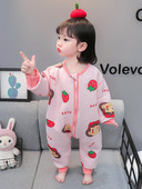 Detské jarno-jesenné pyžamo typu romper so zipsom