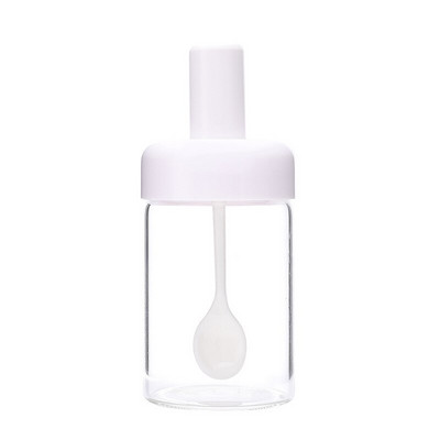 Sklenené nádoby na korenie YJBD s lyžičkou, olejom, medom, soľou a korením, dávkovačom fľaše, kuchynské príslušenstvo