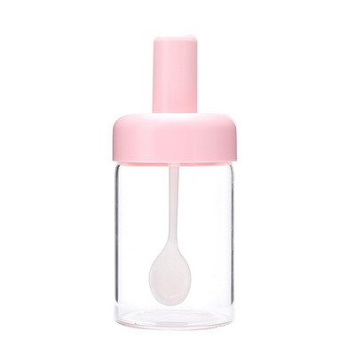 Sklenené nádoby na korenie YJBD s lyžičkou, olejom, medom, soľou a korením, dávkovačom fľaše, kuchynské príslušenstvo