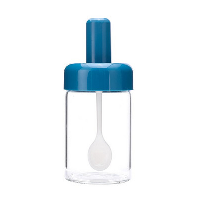 Sklenené nádoby na korenie YJBD s lyžičkou, olejom, medom, soľou a korením, dávkovačom fľaše, kuchynské príslušenstvo