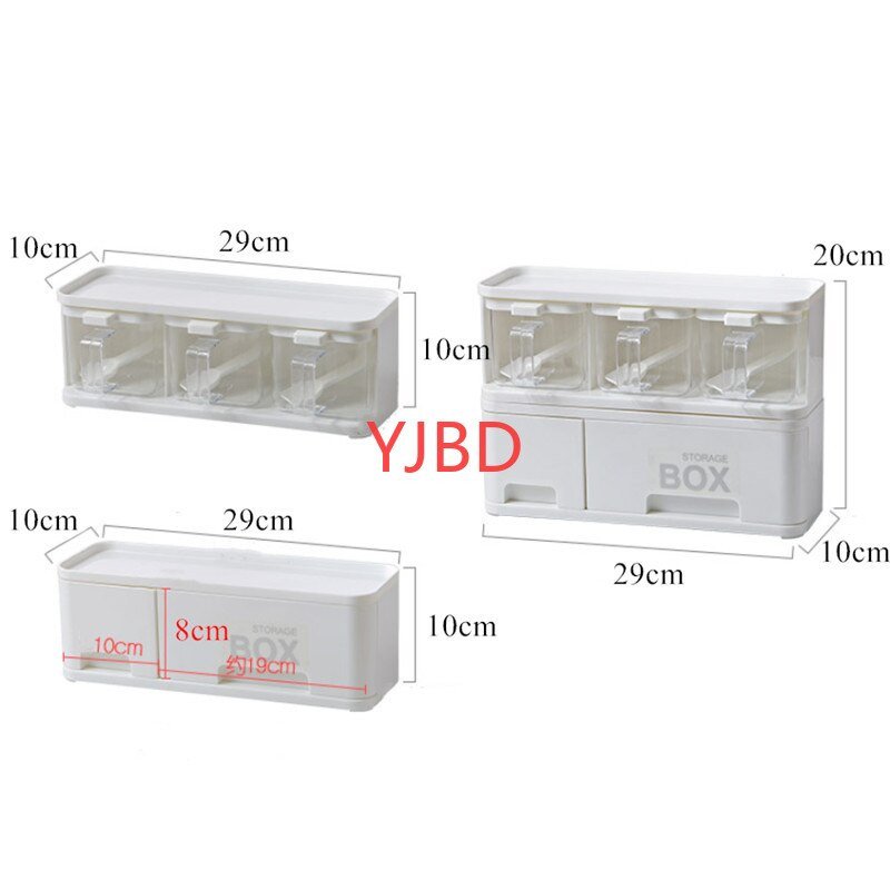 Jednoduchý kuchynský stojan na korenie s vekom a lyžicou, korenie, nádoba na bylinkové korenie, korenie, varenie s rukoväťou