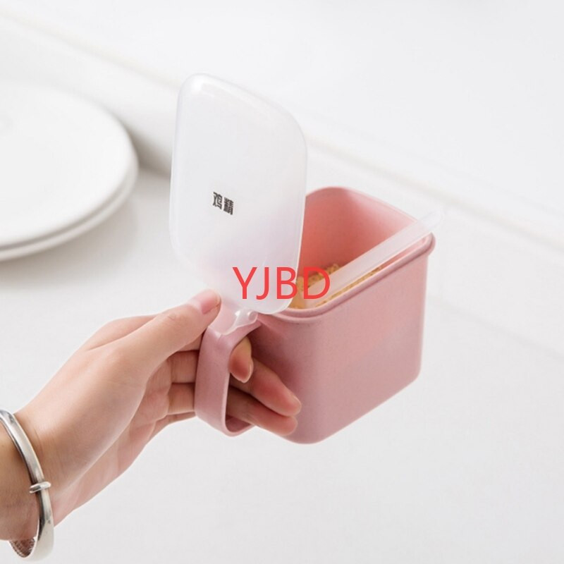 YJBD Krabica na korenie, stojan na korenie, nádoba na korenie, poháre na korenie s vekom a lyžicou, kuchynské náčinie