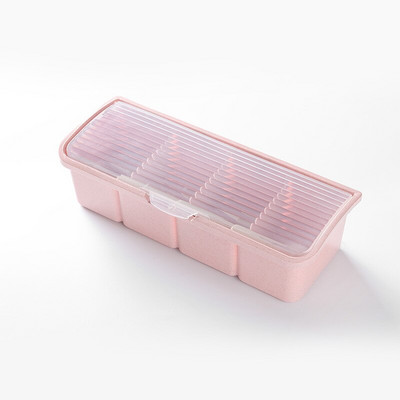 Korenie Korenie Skladovacia nádoba na korenie Poháre Krabica Jar Lyžica Skladovacia nádoba Korenie 4 bunkové krabice s korením stojanom na