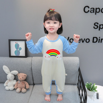 Detské jednodielne pyžamo s potlačou a gombíkmi pre dievčatá