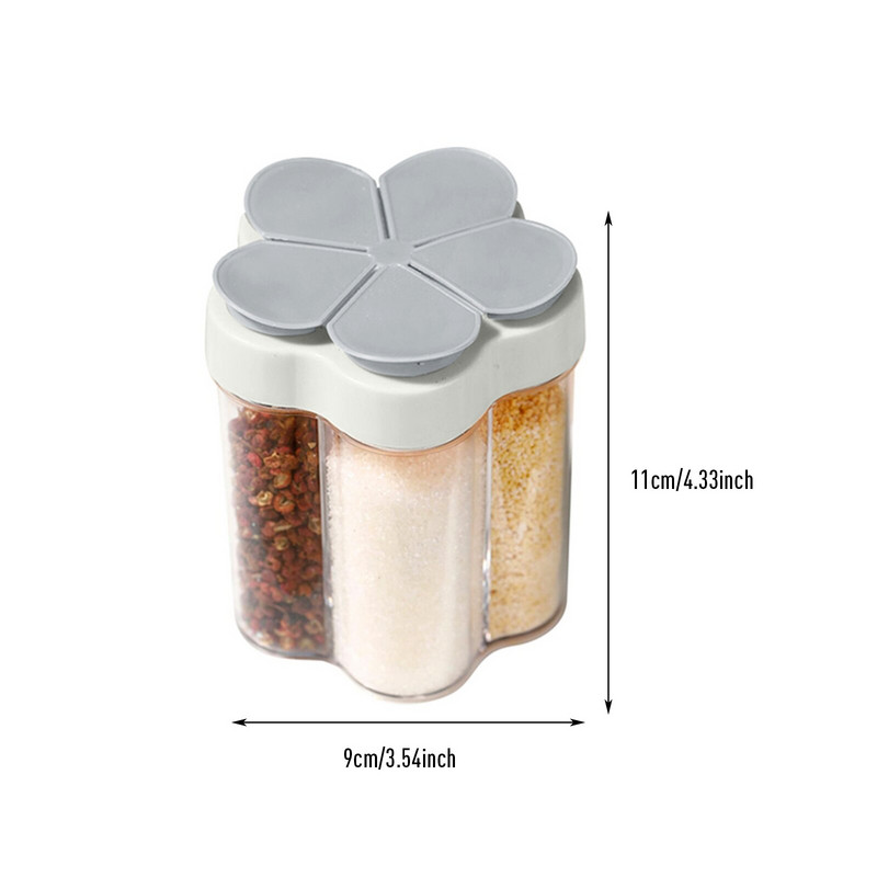 Maitseainepurk plastkonteiner Maitseainepudel Vürtside organiseerija Õueskämping maitseainekonteiner Köögi vidinakomplektid