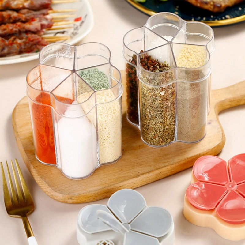 Maitseainepurk plastkonteiner Maitseainepudel Vürtside organiseerija Õueskämping maitseainekonteiner Köögi vidinakomplektid