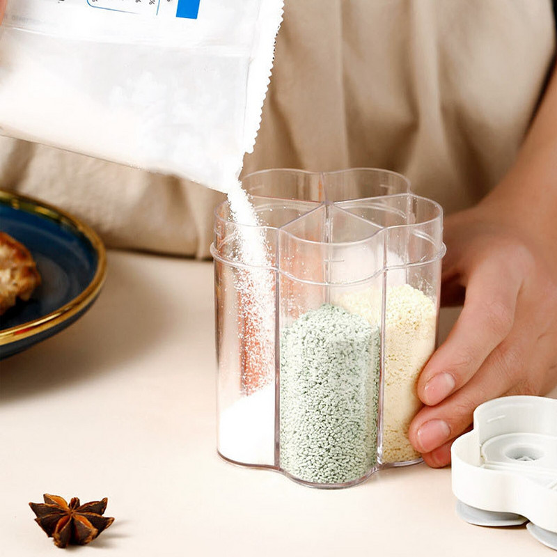 Maitseainepurk plastkonteiner Maitseainepudel Vürtside organiseerija Õueskämping maitseainekonteiner Köögi vidinakomplektid