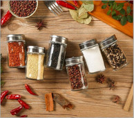 Nerezová oceľ 3/6 ks kuchynské potreby viečko korenie hrniec korenie fľaša sklo a materiály soľnička rotačná regulácia