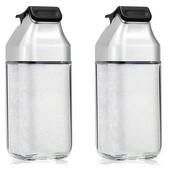 Sada soľničiek a koreničiek, dávkovač korenia s uzavretým vekom do kuchyne alebo reštaurácie - doplniteľný držiak na korenie