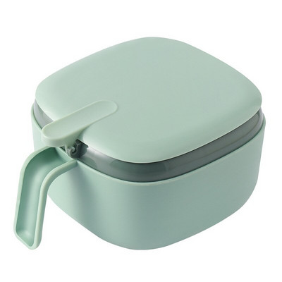 4 v 1 plastová krabička na korenie, soľ a korenie, priehľadné viečko, nádoba na korenie, chilli prášok, cukornička, miska na korenie, úložná nádoba na korenie, kuchynská linka