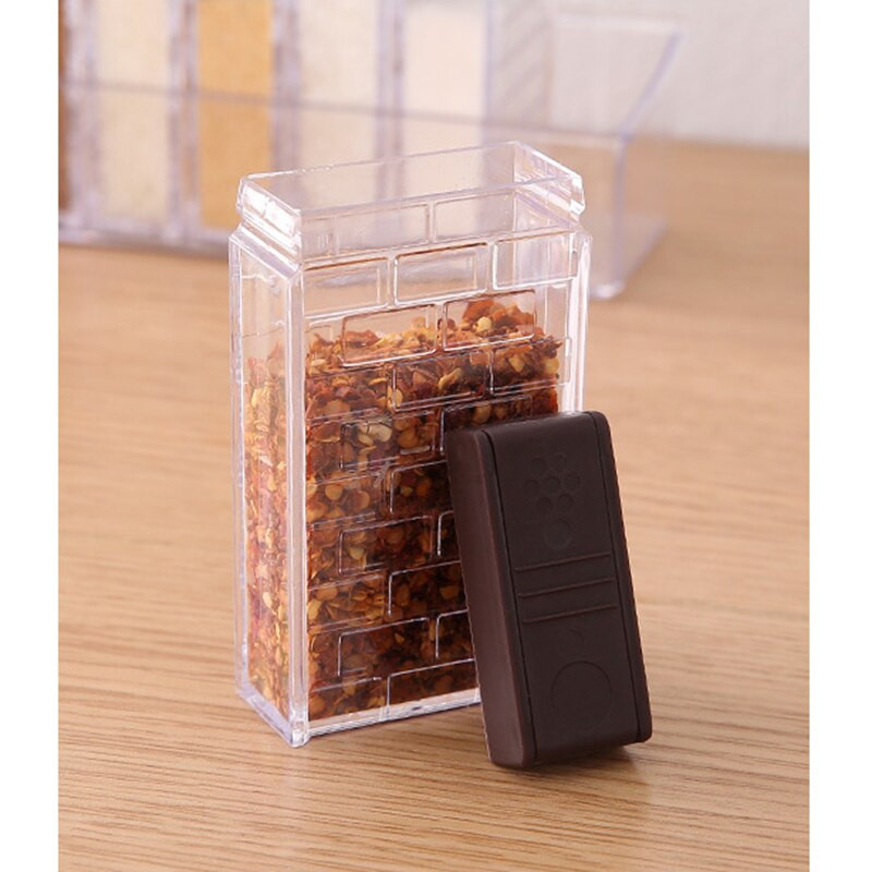 6 ks/sada koreniacich krabičiek na korenie, soľničiek a korenín do kuchyne, úložných boxov na korenie, domácej organizácie