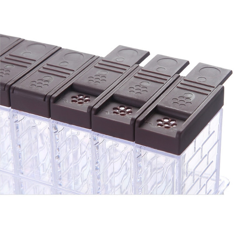 6 ks/sada koreniacich krabičiek na korenie, soľničiek a korenín do kuchyne, úložných boxov na korenie, domácej organizácie