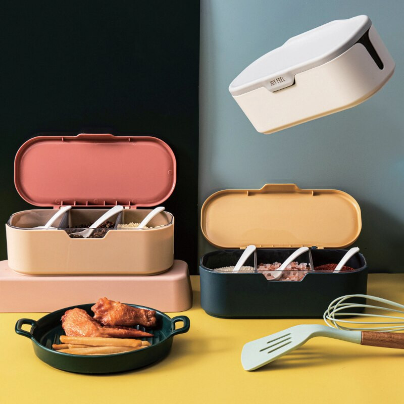 Stojan na korenie, tri sady, soľ, korenie, kuchynská úložná mriežka, box na korenie, nádoba a kanister, korenie, korenie, severské korenie