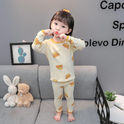 Vaikiška pižama su raštu mergaitėms - dviejų dalių