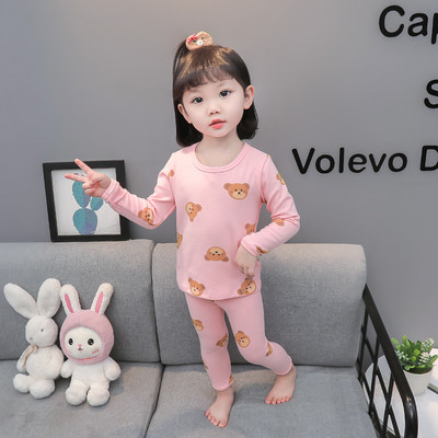 Vaikiška pižama su raštu mergaitėms - dviejų dalių