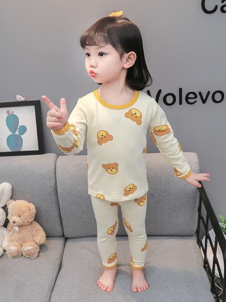 Vaikiška pižama su raštu mergaitėms - dviejų dalių