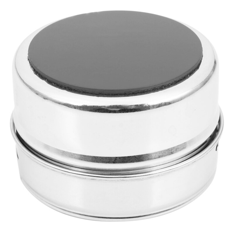 6 ks / sada magnetických dóz na korenie s priehľadným viečkom, nerezová oceľ, úložná nádoba na korenie, omáčky, hrnce, kuchynský držiak na korenie, domáce potreby