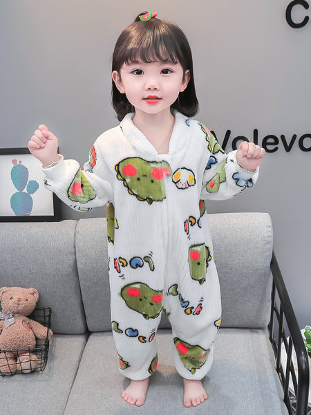 Detské pyžamo pre dievčatá s výstrihom do V