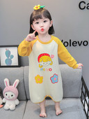 Bavlnené pyžamové overaly pre dievčatá