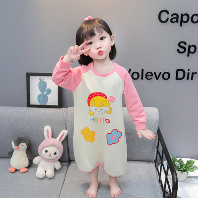 Bavlnené pyžamové overaly pre dievčatá