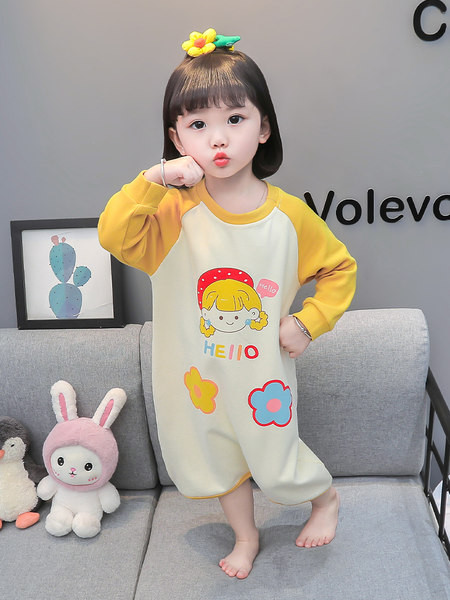 Bavlnené pyžamové overaly pre dievčatá