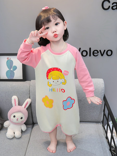 Bavlnené pyžamové overaly pre dievčatá