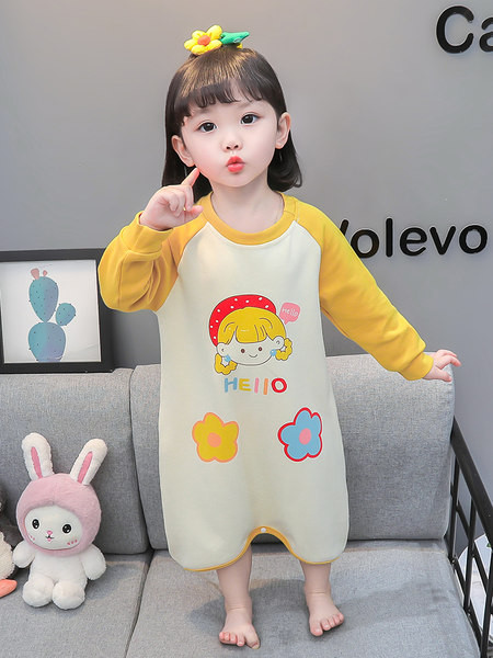 Bavlnené pyžamové overaly pre dievčatá