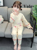 Bavlnené pyžamo s kvetinovým vzorom pre dievčatá