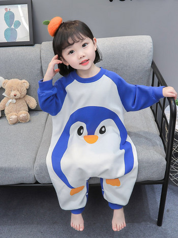 Παιδικές πιτζάμες για κορίτσια με πιγκουίνο
