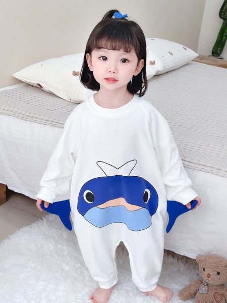 Detské pyžamo s 3D prvkom pre dievčatá - biela a ružová farba