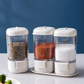 Presuojami prieskonių stiklainiai, sukamieji prieskonių, druskos ir pipirų indeliai, virtuvės prieskonių plaktuvų buteliai