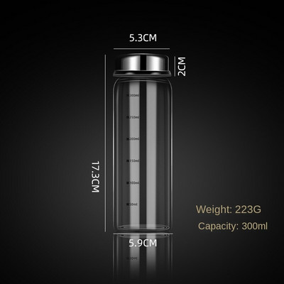 Didelio borosilikatinio stiklo prieskonių skardinių pipirų prieskonių plaktuvas virtuvės druskos sezamo kietų pagardų buteliukas su sukamuoju dangteliu