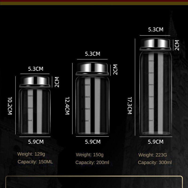 Didelio borosilikatinio stiklo prieskonių skardinių pipirų prieskonių plaktuvas virtuvės druskos sezamo kietų pagardų buteliukas su sukamuoju dangteliu