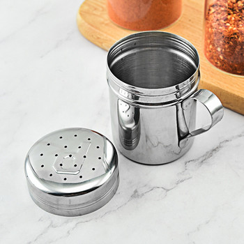 2 τμχ Gadgets κουζίνας Βάζο μπαχαρικών Spice Pepper Shaker Περιστρεφόμενο κάλυμμα καρυκευμάτων Μπουκάλι ζάχαρης αλατιού πολλαπλών χρήσεων από ανοξείδωτο χάλυβα