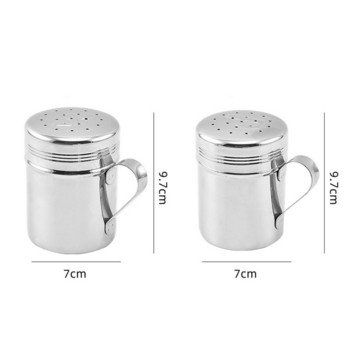 2 τμχ Gadgets κουζίνας Βάζο μπαχαρικών Spice Pepper Shaker Περιστρεφόμενο κάλυμμα καρυκευμάτων Μπουκάλι ζάχαρης αλατιού πολλαπλών χρήσεων από ανοξείδωτο χάλυβα