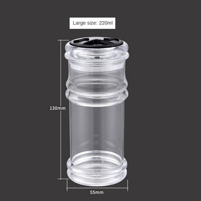 3 ks pohárov na korenie, soľnička a korenička, korenie, organizér na korenie, plastový gril, korenie, kuchynský gadget.