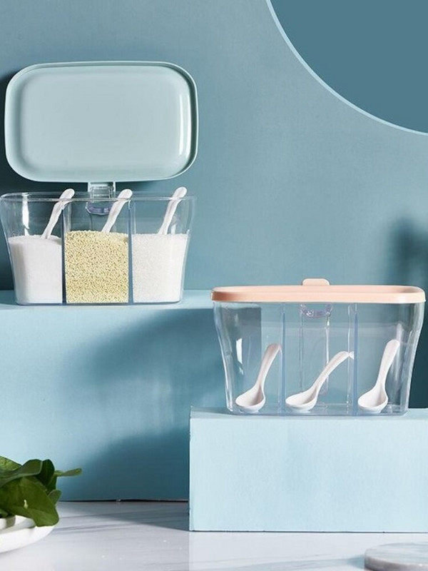 Prieskonių laikymo butelių stiklainiai laikymo talpa pipirai kmynai druska cukraus milteliai laikymo dėžutė virtuvės prieskonių stiklainiui prieskonių laikymo dėžutė