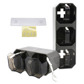 Virtuvė prie sienos tvirtinama prieskonių lentynėlė su šaukštu prieskonių dėžute cukraus dubuo druskos purtyklė stiklainio laikymo kombinuota talpa