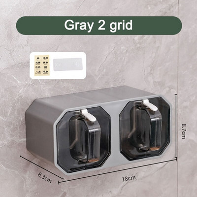 Virtuvė prie sienos tvirtinama prieskonių lentynėlė su šaukštu prieskonių dėžute cukraus dubuo druskos purtyklė stiklainio laikymo kombinuota talpa