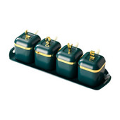 Domaća kuhinja Kutija za začine Alati Plastična staklenka za začine Zeleni Phnom Penh lonac za sol Posuda za šećer