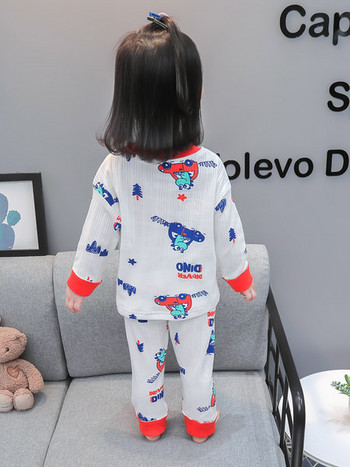 Детска пижама за момичета от две части с надпис