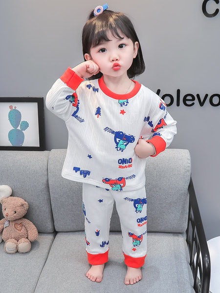 Detské dvojdielne pyžamo pre dievčatá s potlačou