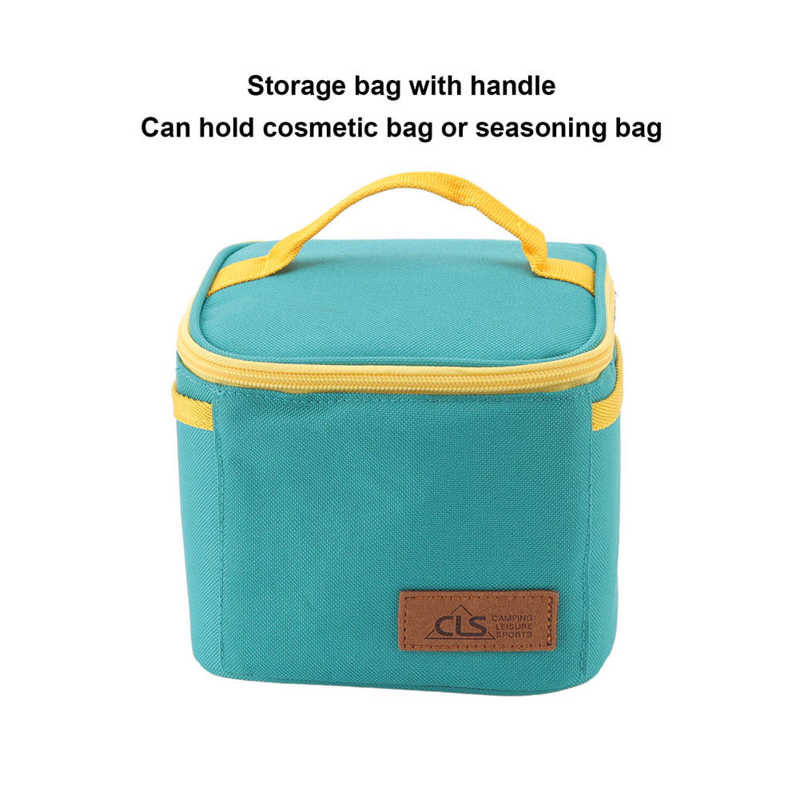 Prenosná koreňová krabička so 7 krabičkami na korenie na vonkajší piknik s úložným vreckom