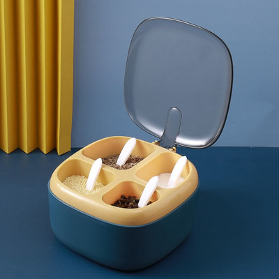 Prieskonių dėžutė Buitinė kombinuota prieskonių dėžutė Prieskonių butelis prieskonių laikymo Druskos plaktuvas prieskonių dėžutė