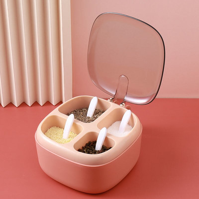 Prieskonių dėžutė Buitinė kombinuota prieskonių dėžutė Prieskonių butelis prieskonių laikymo Druskos plaktuvas prieskonių dėžutė