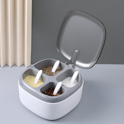 Prieskonių dėžutė Buitinė kombinuota prieskonių dėžutė Prieskonių butelis prieskonių laikymo Druskos plaktuvas prieskonių dėžutė